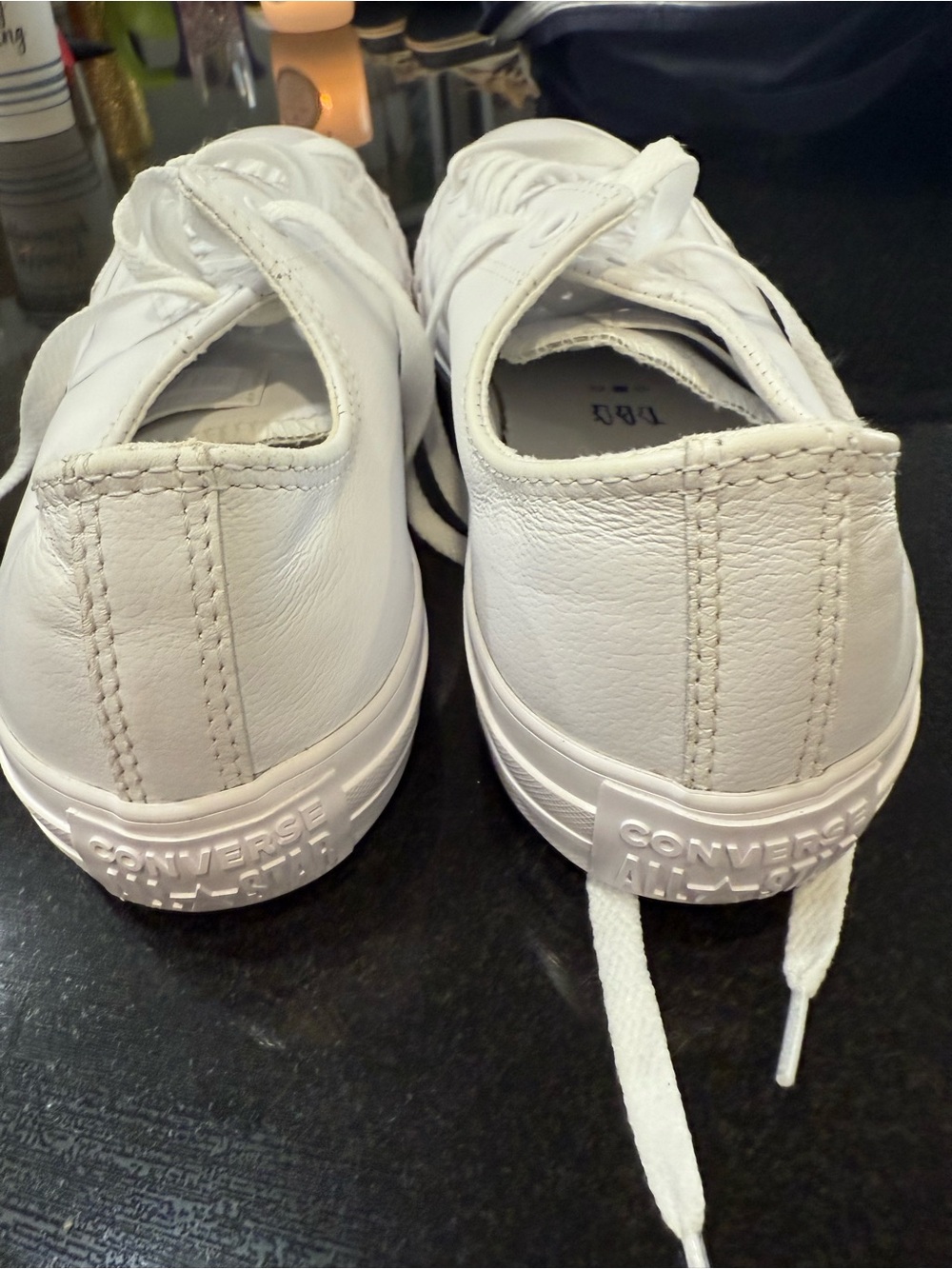 Vans All-White Low Top Canvas Sneakers - Picture 2 of 4